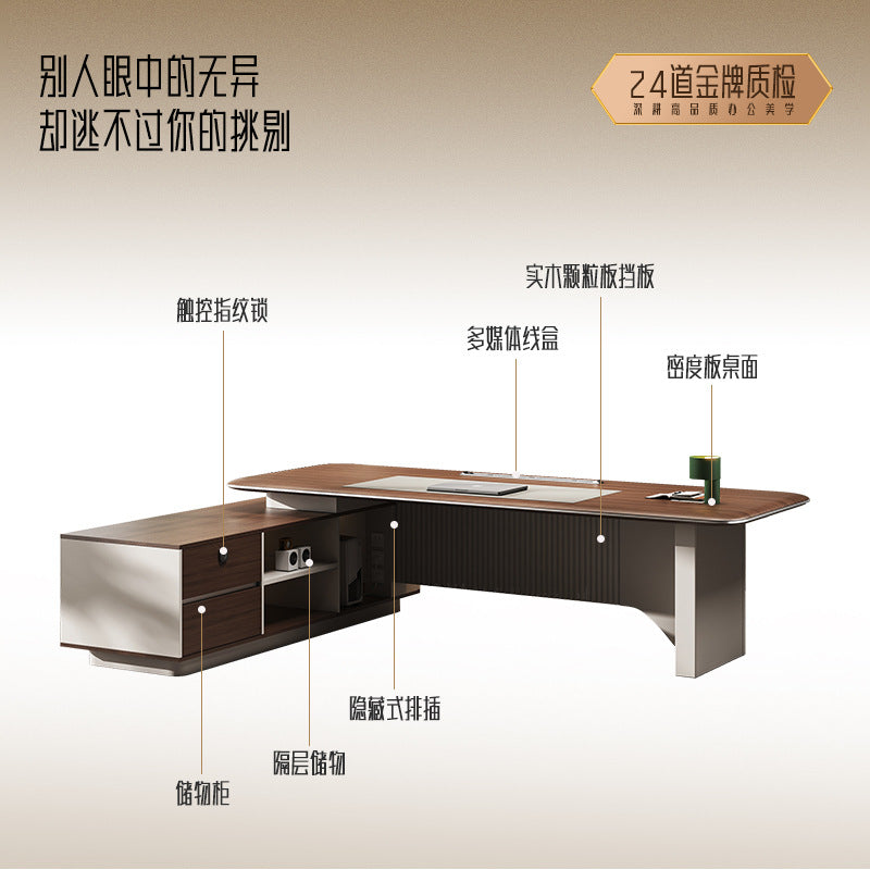 Saint li boss desk president chairman office desk classy executive desk manager office desk desk and chair set