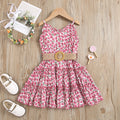 new summer collection: girls' floral sundress - perfect for beach vacations! cross-border exclusive