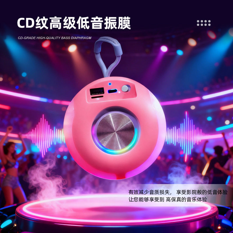 New cross-border portable handheld stackable multifunctional smart wireless usb charging subwoofer bluetooth speaker