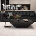 Modern minimalist upscale inverted triangle coffee table - designer style for living room, available in trapezoid and square shapes, coffee table set