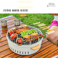 Outdoor camping style tea making by the stove zibo charcoal barbecue stove for home small multi-function smokeless barbecue grill heating stove