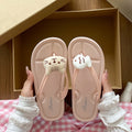 Cute cartoon catfish flip-flops women's outer wear non-slip flip-flops women's soft bottom beach shoes indoor home slippers