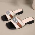 2026exportplus size small fragrant style sandals square toe thick heel flip-flops summerwork clothingeasiest for matchoutwear low heel sandals