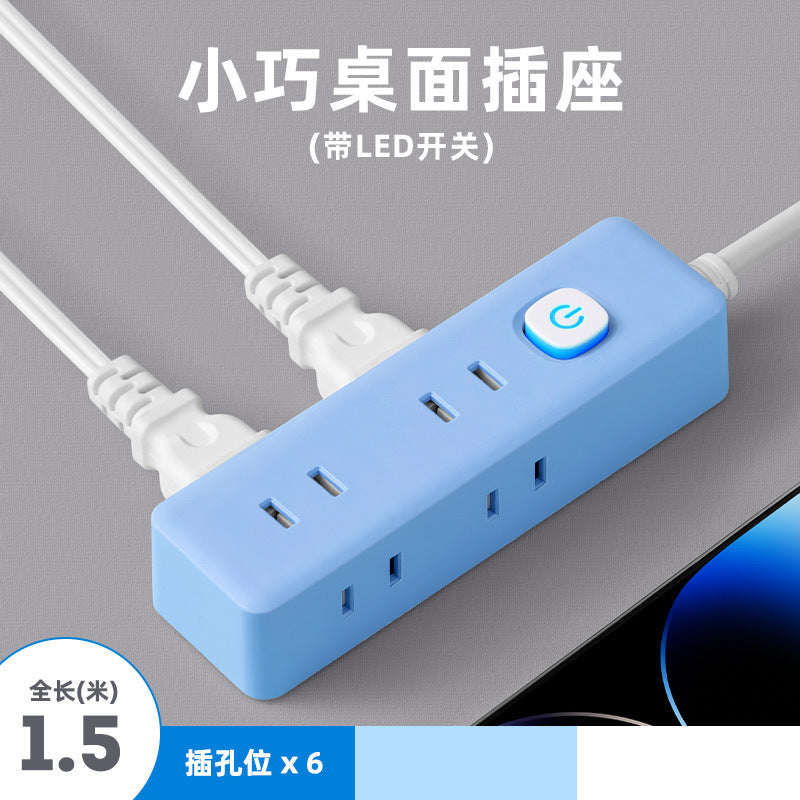 Two-pin socket 2-hole plug for homeusb power strip two-pin plug wiring board two-claw plug-in board two-pin power strip