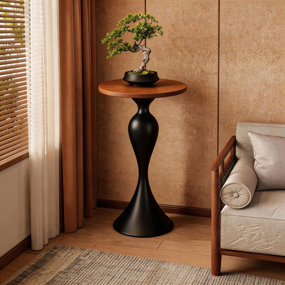 European style iron side table small apartment for home living room sofa side small waist french coffee table bedroom bedside small round table