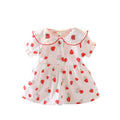 Dropshipping  new strawberry kids' dress - summer short sleeve baby princess dress - in stock for toddlers and young children