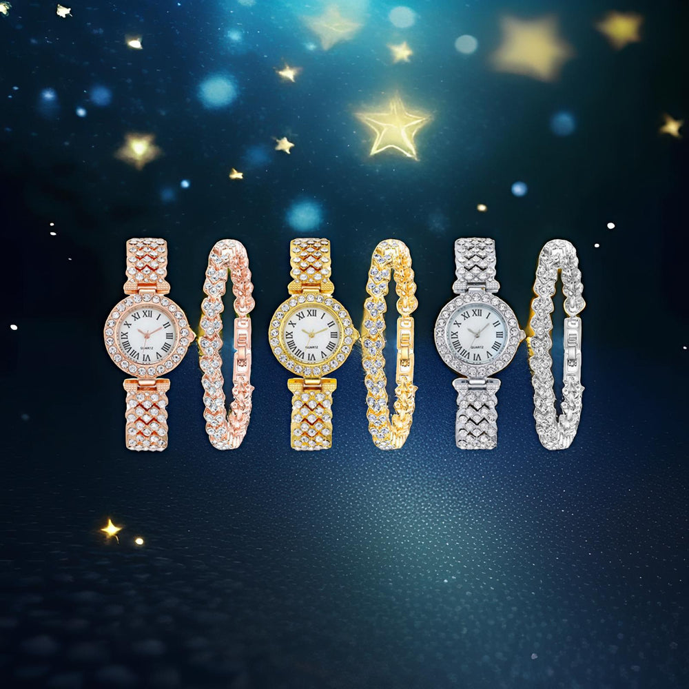 Hot-selling aliexpress fashion diamond-studded women's watch, roman numeral quartz bracelet watch - wholesale direct from manufacturer