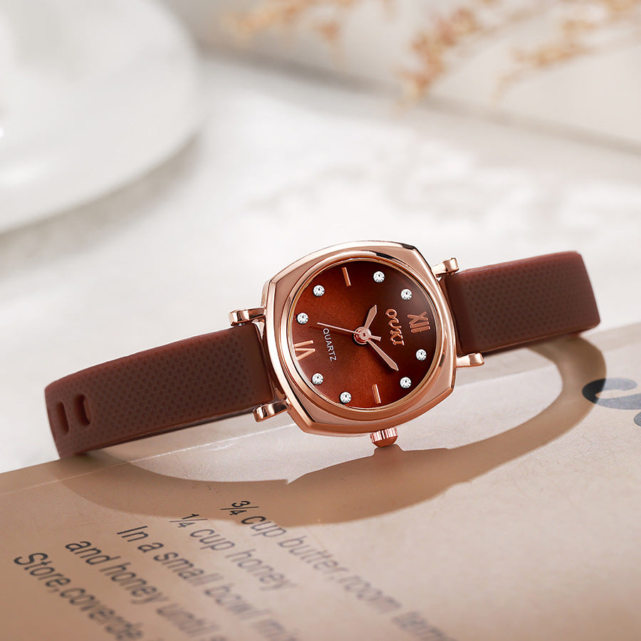 Ouki niche watch women's student exam ins style simple elegant forest women's watch quartz watch wholesale