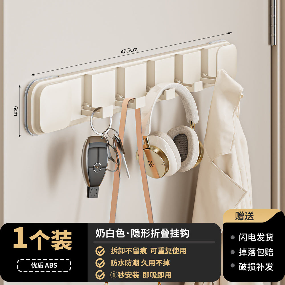 Suction cup door rear hook sticky hook hanger punch-free strong load-bearing wall hanging adhesive hook entrance door storage rack