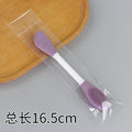 Beauty silicone brush facial mask brush makeup brush soft bristle head brush mud mask beauty tool fan-shaped fruit acid brush