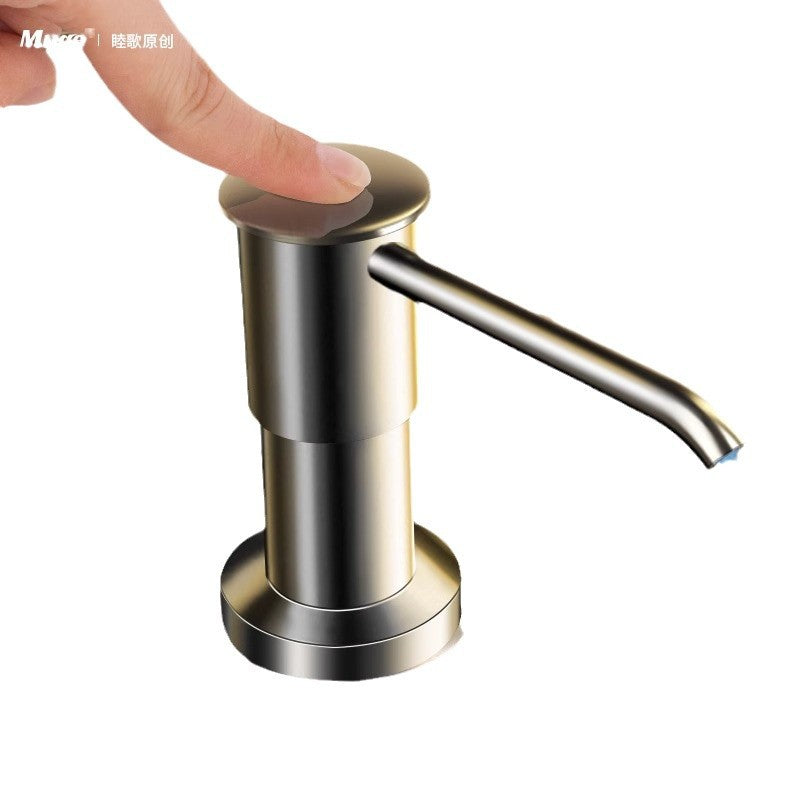 Sink detergent press extractor, kitchen sink soap dispenser, detergent press bottle pump head extension tube artifact