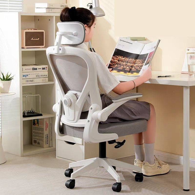 Office chair computer chair home comfort ergonomic chair for extended sitting, suitable for students, dormitory study chair, adjustable height chair