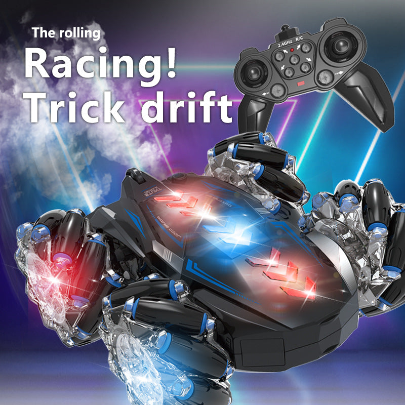 children's remote control toy car double-sided spray car drift car gesture sensor four-wheel drive off-road vehicle lighting wholesale
