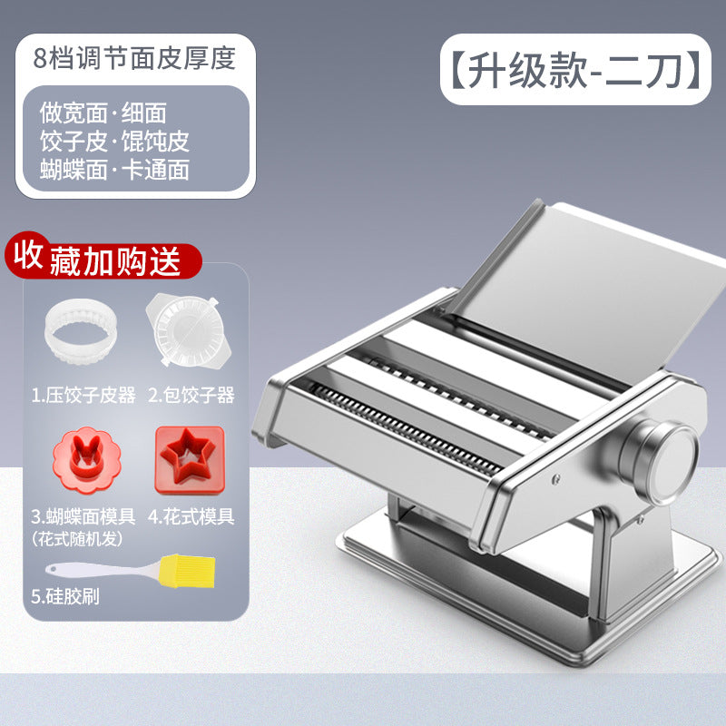 Noodle machine for homesmall stainless steel manual noodle machine commercial multifunctional dumpling wrapper machine noodle rolling tool