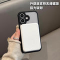 Black knight magnetic frosted semi-transparent skin-feel iphone 17 pro max case, iphone 16 drop-proof hard protective cover