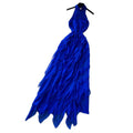 Vacation style haltersexy big backlessdress women's summer blue ruffles hot girl style long skirt slimming look fairy spirit
