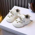 Girls' casual sneakers, kids' athletic board shoes,  spring/autumn new arrivals, soft sole cartoon sneakers for boys, white shoes for ages 1-6