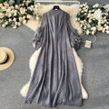 High-end elegancedress female niche light mature style stereo flower looseslimming look drape age-reducing fashion style long skirt