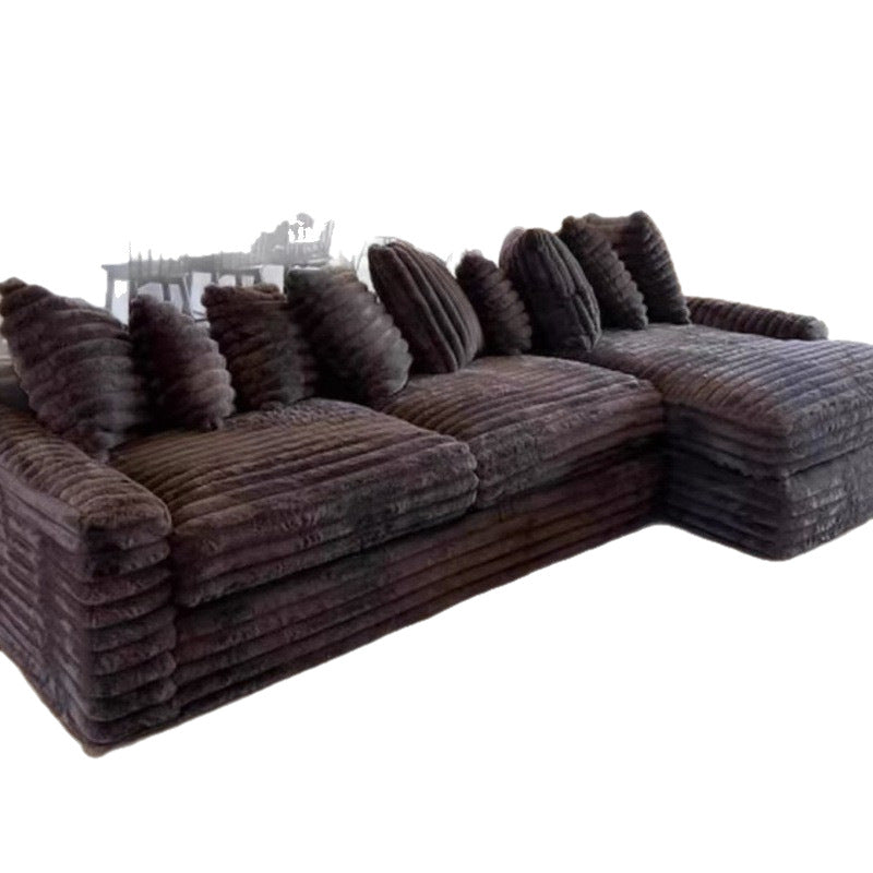 Amazon's same style accessible luxury fabric sofa living room for home reception l-shaped block free combination lazy sofa