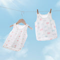 Baby vest baby summer thin pure cotton men's and women's topskids summer wear girl sling sleeveless belly protection bottom