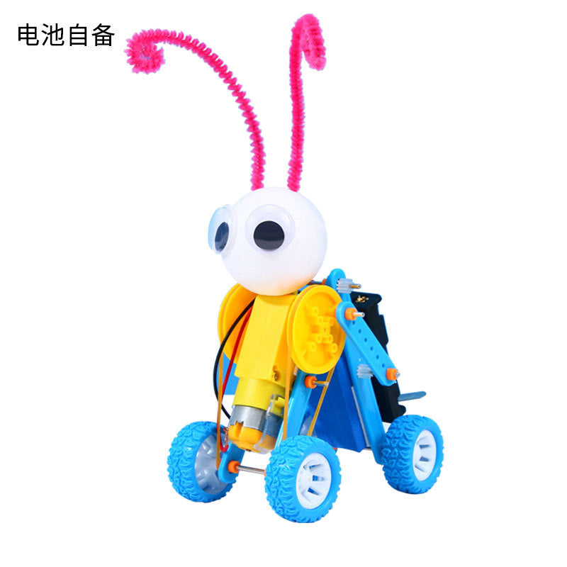 Science and technology small production science experiment worm robot primary school students handmade science class teaching aids set wholesale