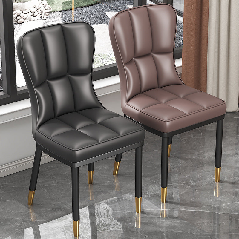 Scandinavian modern casual dining table and chairsaccessible luxury dining chairfor home soft bag casual restaurant back chair commercial hotel stool