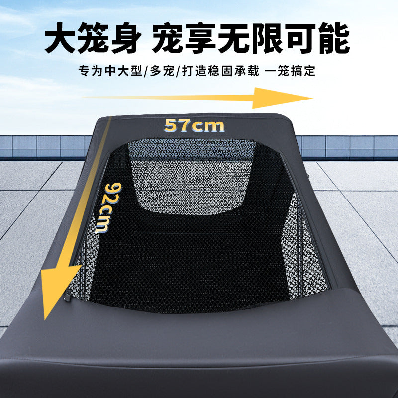 Multi-functional pet stroller for medium to large dogs - outdoor travel, large capacity, portable, foldable, cross-border dog cart