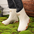 New men's waterproof and non-slip rain boots - short, kitchen work, fishing, car wash, trendy rubber overshoes