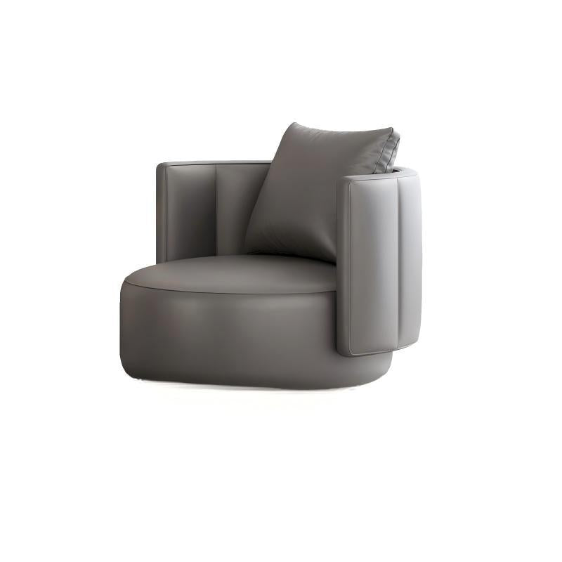 Luxury single sofa chair bar hotel b&b guest room lazy sofa chair rotatable round table combination