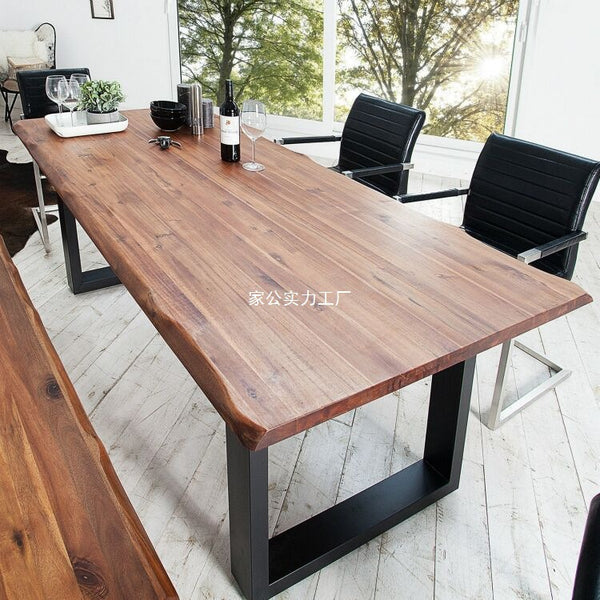 Solid wood staff computer desk desk workbench negotiation table furniture rectangular conference table wholesale large board table