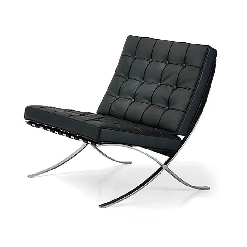 Designer retro barcelona chair modern casual genuine leather barcon italian stylish single casual chair