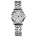 New classic waterproof calendar quartz watch for women - minimalist korean style, trendy diamond-accented, elegant stainless steel band