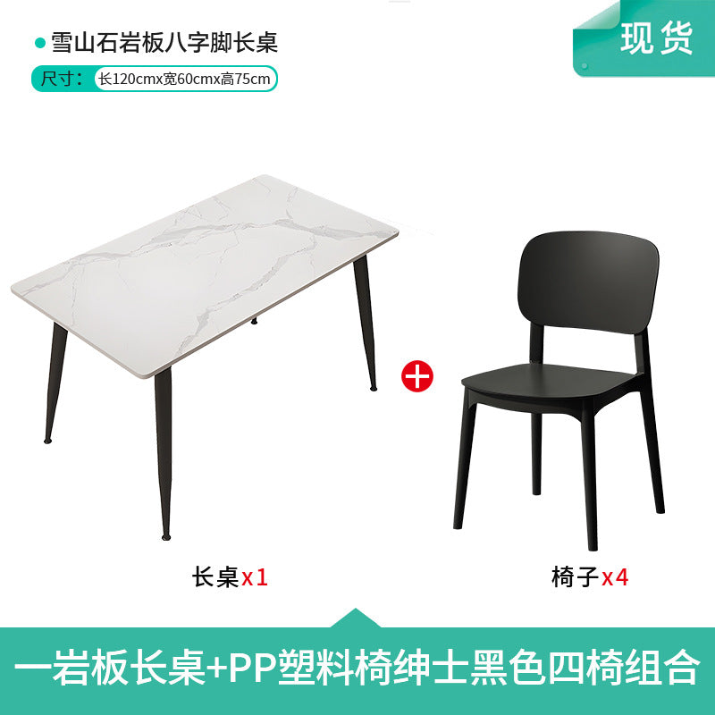 Company staff canteen dining table and chairs student canteen snack bar combination catering commercial 4 staff school restaurant