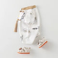 Baby summer onesie thin style baby chinese style ink painting bag butt clothes infant summer clothes han dynasty
