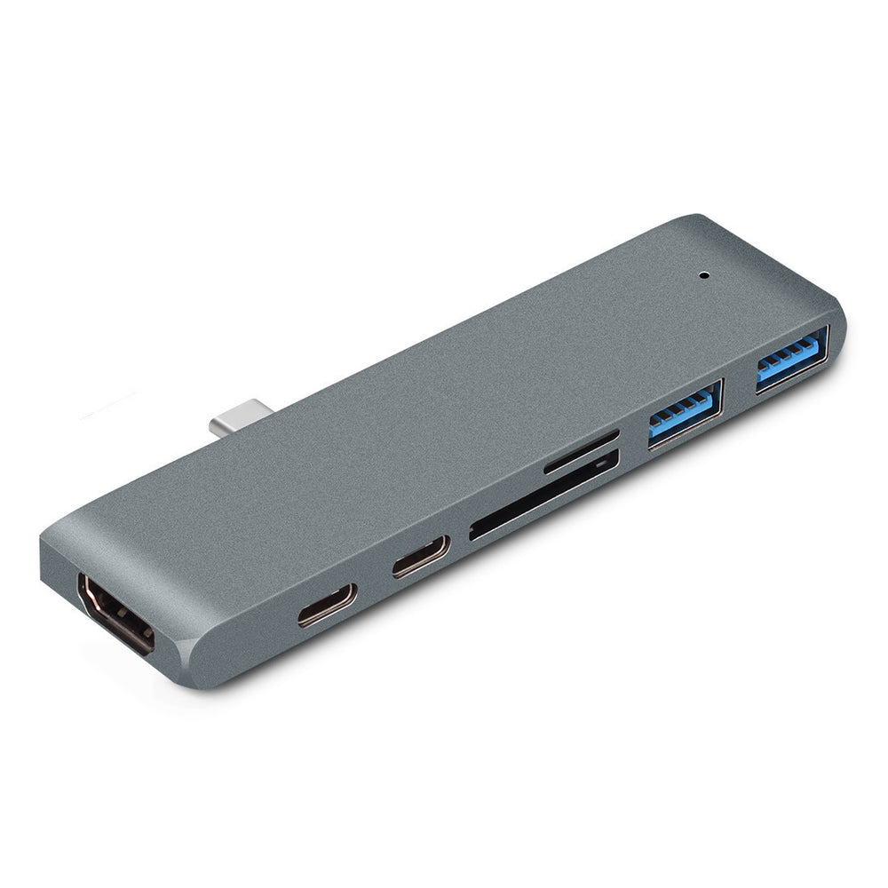 Dual type-c docking station seven-in-one notebook usb expander hdmisd/tfpd portable multi-interface