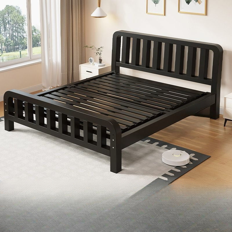 High-speed wrought iron bed, modern casual double iron frame bed, reinforced thickened ribbed bed, tatami economical iron frame bed