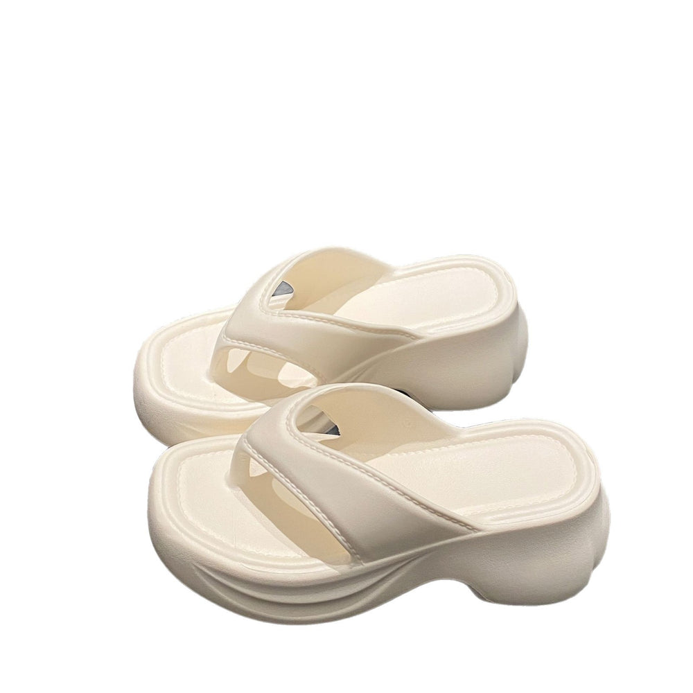 New women's flip-flops: summer outdoor wear, thick sole, minimalist fashion, thong sandals, beach & outdoor sandals - cross-border wholesale