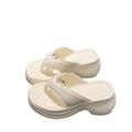 New women's flip-flops: summer outdoor wear, thick sole, minimalist fashion, thong sandals, beach & outdoor sandals - cross-border wholesale