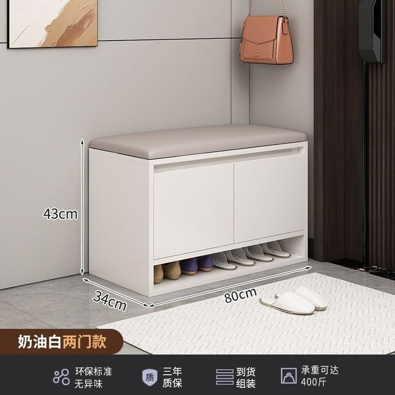 Shoe changing stool for home entrance door can sit shoe cabinet stool all-in-one small shoe rack accessible luxuryclassy sense entrance shoe stool