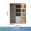 1.5m door filing cabinet (grey technical wood*khaki)