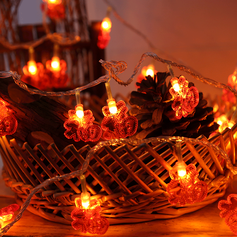 Directly from the manufacturer LED lights small light string red lanterns Chinese knot Lantern Festival New Year Spring Festival decorative battery flash