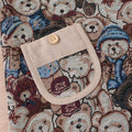 fall and winter send independent station new arrivaldress suspender embroiderbear vest vest two-piece set wholesale