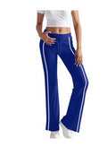 cross-border  women's solid color fashion drawstring elastic waist wide leg pants - activewear & casual trousers