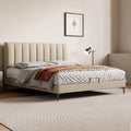 Nandi italian normcore leather bed double bed 1.8m modern casual first-layer cowhide master bedroom small apartment wedding bed
