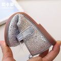 Vancahao girls' fashion crown princess shoes - new autumn  korean style soft sole leather shoes for children