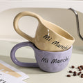 Simple stylish ceramic drinking cup office afternoon tea good-looking milk coffee cup breakfast cup stylish good-looking