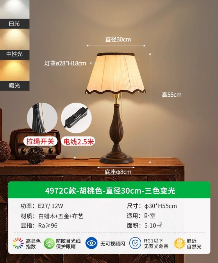 Study desk lamp medium ancient style simple bedroom bedside lamp B & B retro decoration advanced sense room lamp 1
