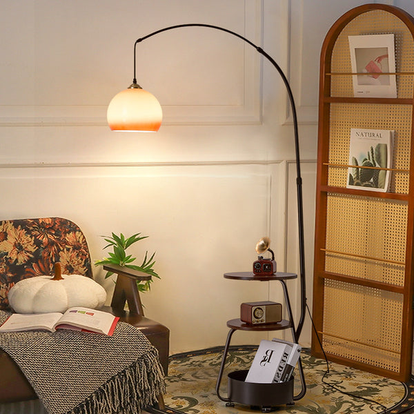 Living room floor lamp high sense antique solid wood sofa next to bedroom study tea machine fishing vertical desk lamp