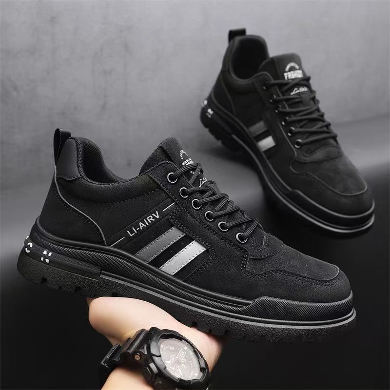 2026 spring new trendy skate shoes: ultra-lightweight men's sneakers, minimalist, breathable, comfortable, chunky sole, versatile, lightweight workwear style