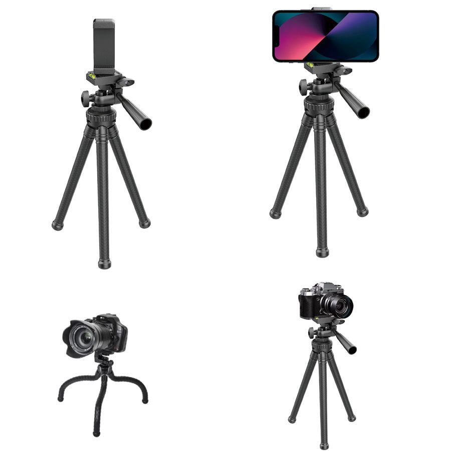 Customizable gift phone desktop stand d06 live streaming bracket gimbal photography tripod with level - phone holder